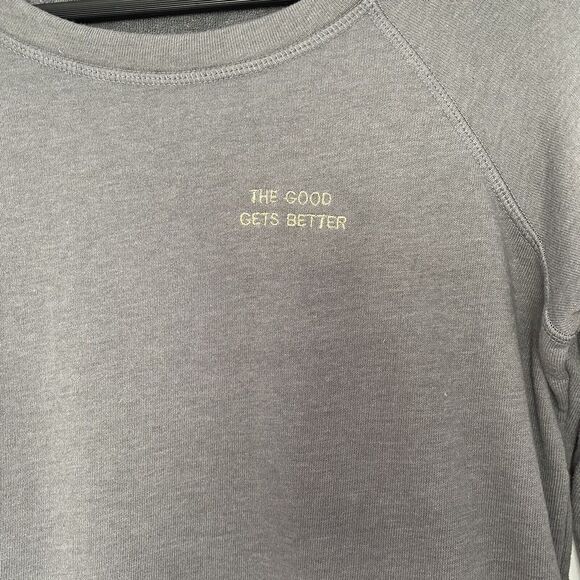 womens Merritt Charles grey free spirit sweatshirt size xs - Picture 2 of 4